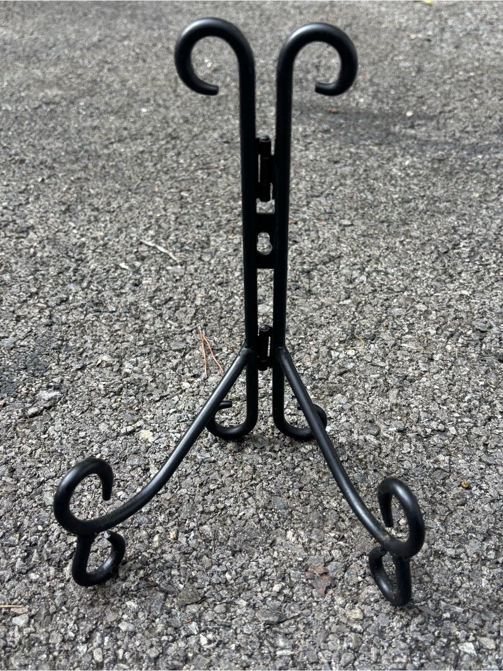 8" Black Metal Decorative Display Easel Stand for Plates & Frames